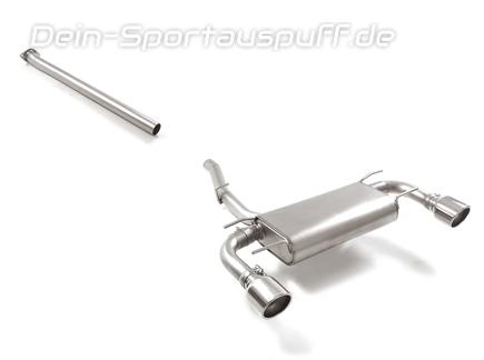 Ragazzon Edelstahl Duplex Racing-Komplettanlage ab Kat Subaru BRZ je 114mm rund eingerollt abgeschrägt