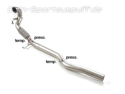 Ragazzon Edelstahl Downpipe mit Kat-Ersatzrohr inkl. OPF-Ersatz Audi TT 8S 2.0l TFSI Frontantrieb