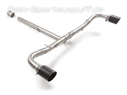 Ragazzon Edelstahl Duplex Endschalldämpfer-Ersatzrohr Alfa Romeo Tonale 1.5l VGT je 90mm rund scharfkantig abgeschrägt aus Carbon