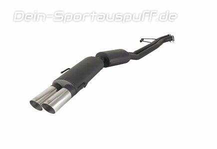 Ulter Sportauspuff BMW 5er E34 525i 24V Lim. 2x80mm rund scharf abgeschrägt mit Absorber