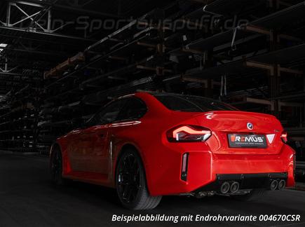 Remus Edelstahl Duplex Racing-Komplettanlage ab OPF BMW 2er M2 G87 inkl. Endrohrsatz nach Wahl