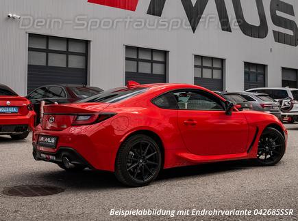 Remus Edelstahl Duplex Sportauspuff Toyota GR86 je 127mm rund doppelwandig abgeschrägt