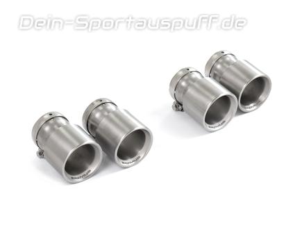 Remus Titan Endrohrsatz rechts-links je 2x100mm rund eingerollt gerade inkl. Adapterset