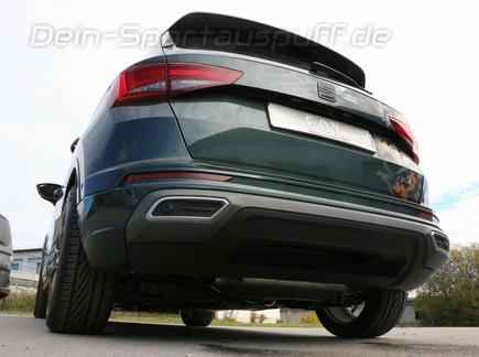 FOX Edelstahl Duplex Racing-Komplettanlage ab OPF Seat Ateca Facelift Typ 5FP 1.5l 2.0l TSI 4Drive