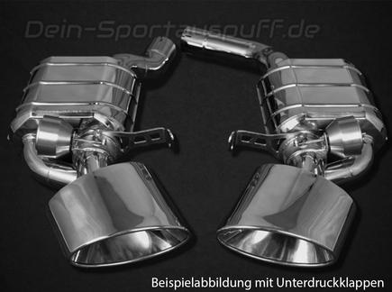 Capristo Edelstahl Duplex Sportauspuff-Komplettanlage ab OPF Audi RS7 C8 Typ 4K ab 2019 je 120x215mm oval eingerollt abgeschrägt
