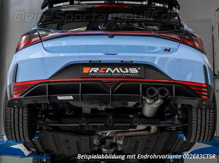 Remus Edelstahl RACE Sportauspuff mit Klappensteuerung Hyundai i20N inkl. Performance inkl. Endrohrsatz nach Wahl
