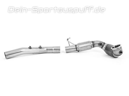 Milltek Edelstahl Ø80mm Downpipe mit 200-Zeller Renn-Kat inkl. OPF-Ersatzrohr Cupra Formentor 2.0l TSI VZ