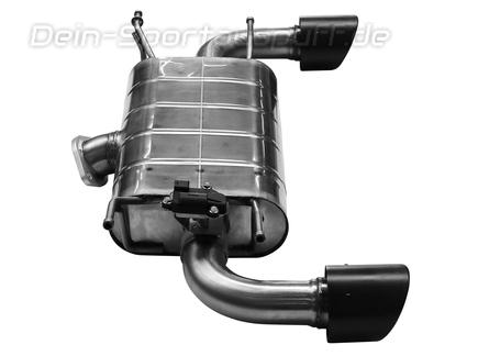 Bastuck Edelstahl Duplex Sportauspuff inkl. Klappensteuerung Toyota GR86 u. Subaru BRZ je 110mm rund eingerollt abgeschrägt aus Carbon