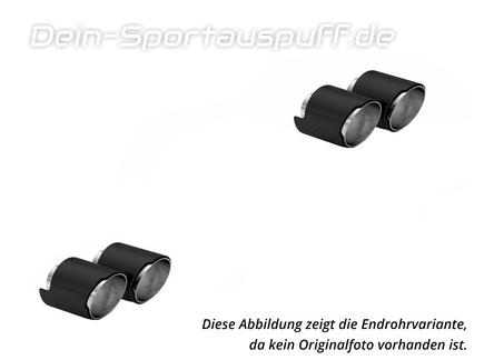 Eisenmann Edelstahl Duplex Sportauspuff RACE-Version BMW M3 G81 Touring je 2x110mm rund abgeschrägt schwarz
