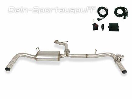 Ulter Edelstahl Duplex Sportauspuff inkl. Klappensteuerung KIA Pro Ceed 3 GT für originalen Endrohrausgang
