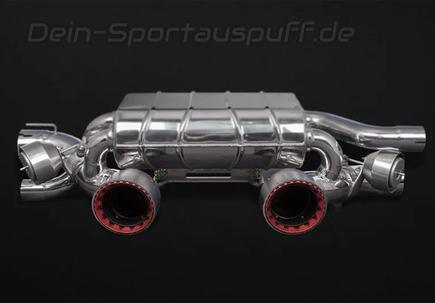 Capristo Edelstahl Sportauspuff inkl. Klappensteuerung Porsche 911 Typ 991.2 Carrera GTS 2x rund abgeschrägt (Mod. mit OPF)