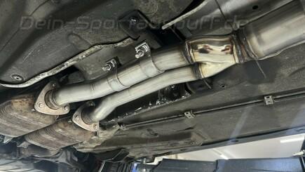Fox Edelstahl Ø76mm Verbindungsrohr zum Kat Audi S2 Typ 89/B4