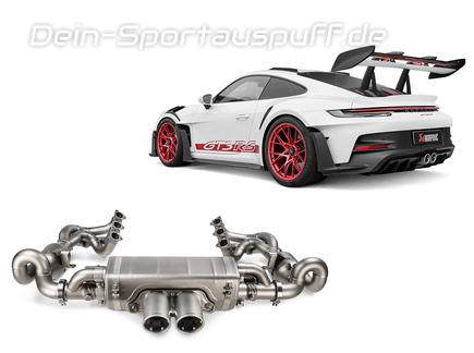 Akrapovic Evolution Race Line Titan Sportauspuff inkl. Krümmer und Sport-Kats Porsche 911 992 GT3 RS