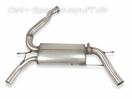Ulter Edelstahl Duplex Sportauspuff mit optionaler Klappensteuerung Renault Clio 4 1.6l RS für originalen Endrohrausgang