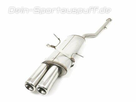 Ulter Edelstahl Sportauspuff BMW 3er E36 Lim., Touring, Coupe, Cabrio 12/90-12/98 80mm rund eingerollt gerade mit Absorber