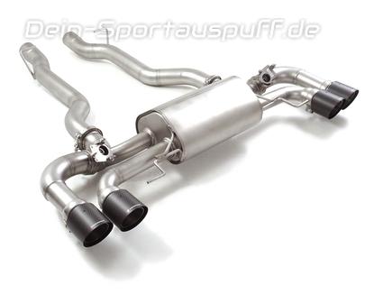 Ragazzon Edelstahl Duplex Sportauspuff BMW M8 Competition F91 F92 je 2x100mm rund scharf abgeschrägt aus Carbon