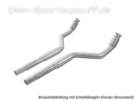 Bull-X Edelstahl Nachkat-Ersatzrohr Audi A4 + S4 B8 Limo u. Avant Typ 8K