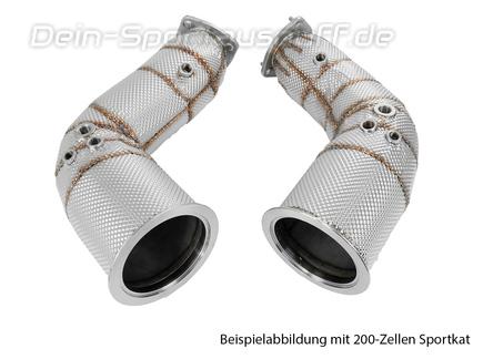 Bull-X Edelstahl Downpipe mit Kat-Ersatzrohr Audi RS5 B9 Facelift ab Bj. 2019