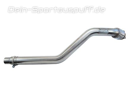 Bull-X Edelstahl Ø76mm Vorschalldämpfer-Ersatzrohr mit Flexrohr Audi A5 B8 8T
