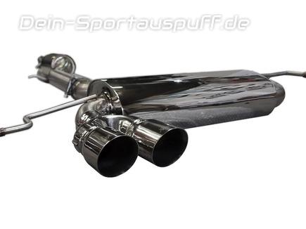 Bull-X Edelstahl Sportauspuff-Komplettanlage ab Kat Ø76mm Audi S3 8L inkl. Endrohrsatz nach Wahl
