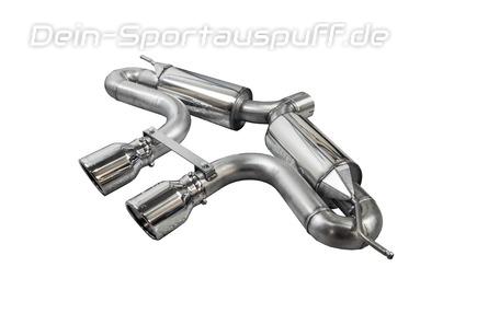 BULL-X Y-Style Edelstahl Sportauspuff Ø76mm VW Beetle 2.0l TSI für R32-Design inkl. Endrohrsatz nach Wahl