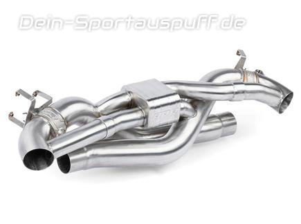 APR Edelstahl Duplex Ø76mm Sportauspuff-Komplettanlage ab OPF Porsche 911 992 Turbo + Turbo S