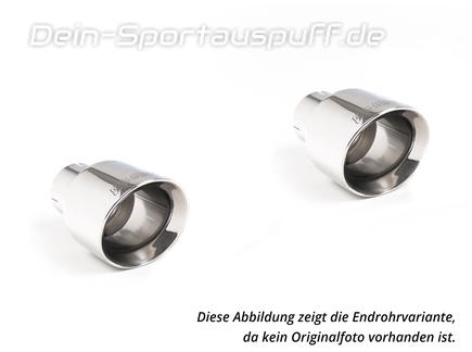 Milltek Edelstahl Duplex Sportauspuff-Komplettanlage ab Kat Hyundai Veloster N je 139mm rund doppelwandig abgeschrägt