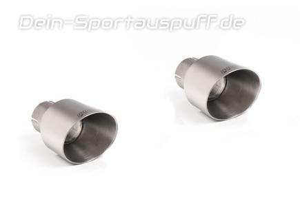 Milltek Titan Duplex Endrohrsatz Lang je 115mm rund doppelwandig abgeschrägt matt