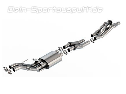 Borla S-TYPE Edelstahl Vor-und Mittelschalldämpfer inkl. Verbindungsrohr zum Kat Ford F-150 Raptor R ab 2021