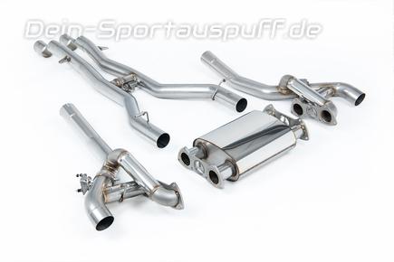 Milltek Edelstahl Duplex Sportauspuff-Komplettanlage ab Kat Mercedes AMG-GT für originalen Endrohrausgang