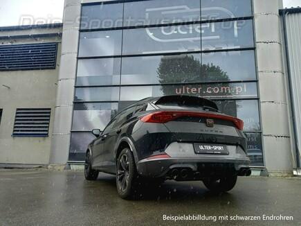 Ulter Duplex Sportauspuff Cupra Formentor 1.5 TSI je 2x90mm rund eingerollt abgeschrägt mit Absorber