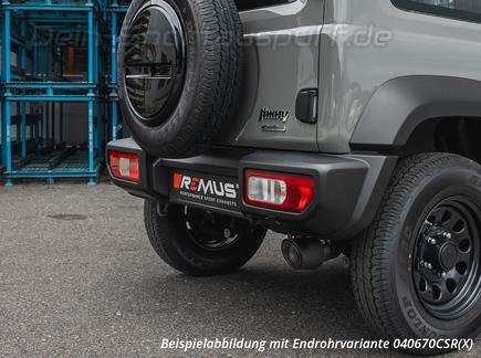 Remus Edelstahl Racing-Komplettanlage ab OPF inkl. Klappensteuerung Suzuki Jimny 1.5l Typ GJ