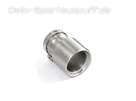 Remus Titan Endrohr 1x100mm rund eingerollt gerade inkl. Adapterset