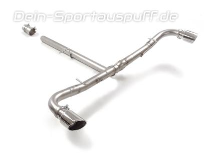 Ragazzon Edelstahl Duplex Endschalldämpfer-Ersatzrohr Alfa Romeo Tonale 1.5l VGT je 95mm rund eingerollt seitlich abgeschrägt