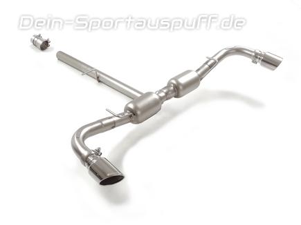 Ragazzon Edelstahl Duplex Racing-Komplettanlage ab OPF Alfa Romeo Tonale 1.5l VGT je 95mm rund eingerollt seitlich abgeschrägt