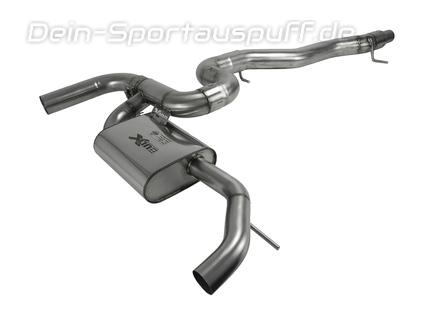 EGO-X Edelstahl Duplex Sportauspuff-Komplettanlage ab OPF mit Klappensteuerung Ø89mm Cupra Ateca inkl. Endrohrsatz nach Wahl