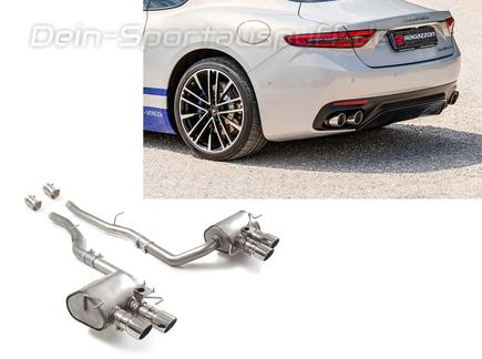 Ragazzon Edelstahl Duplex Sportauspuff Maserati GranTurismo Modena Typ M189 je 2x90mm rund abgeschrägt