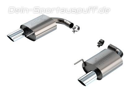 Borla ATAK Edelstahl Duplex Sportauspuff Ford Mustang 7 5.0 GT je 102mm rund eingerollt abgeschrägt