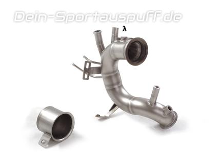 Ragazzon Edelstahl Downpipe mit Kat-Ersatz + Partikelfilter-Ersatzrohr Audi A3 8Y Sportback 35TDI