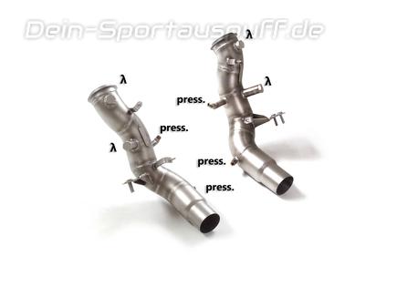 Ragazzon Edelstahl Downpipe mit Kat- und OPF-Ersatzrohr Alfa Romeo Giulia Quadrifoglio (Mod. ab 11/2020)