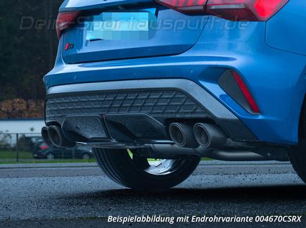 Remus Edelstahl Duplex Sportauspuff-Komplettanlage ab OPF Audi S3 Facelift Limousine 8Y inkl. Endrohrsatz nach Wahl