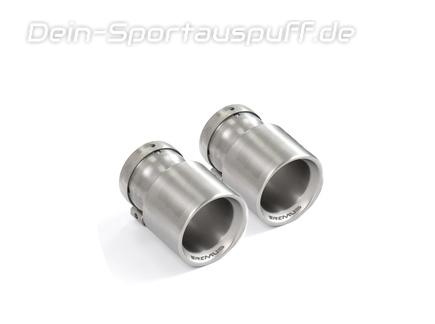 Remus Titan Endrohrsatz 2x100mm rund eingerollt gerade inkl. Adapterset
