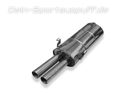 Fox Edelstahl Sportauspuff BMW 7er E23 728i 2x63mm rund