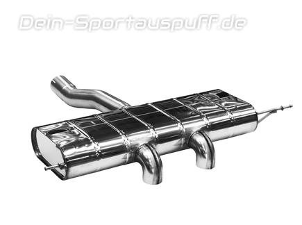 Bastuck Edelstahl Sportauspuff Mini Cooper S F66 2x Dieseloptik nach unten gebogen