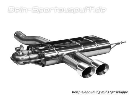 Bastuck Edelstahl Sportauspuff Mini Cooper S F66 2x100mm rund doppelwandig abgeschrägt