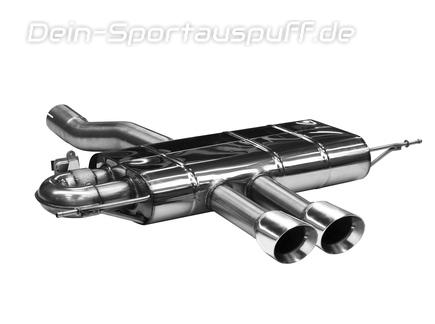 Bastuck Edelstahl Sportauspuff mit Klappensteuerung Mini Cooper S F66 2x100mm rund doppelwandig abgeschrägt