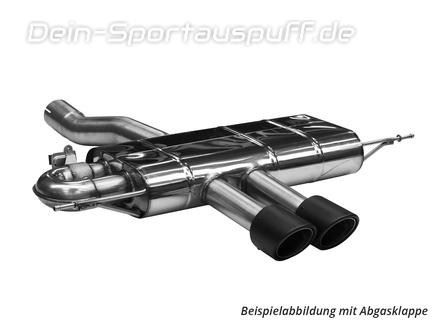 Bastuck Edelstahl Sportauspuff Mini Cooper S F66 2x100mm rund eingerollt abgeschrägt aus Carbon
