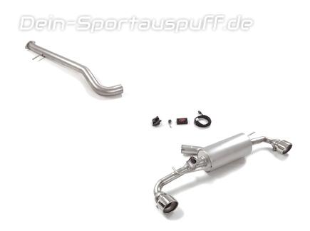 Ragazzon Edelstahl Duplex Race-Komplettanlage ab OPF + Klappe Toyota Yaris GR Facelift Typ XP21 je 114mm rund eingerollt abgeschrägt