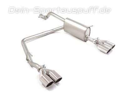 Ragazzon Edelstahl Duplex Sportauspuff Alfa Romeo Junior Ibrida 1.2 VGT je 2x80mm rund eingerollt abgeschrägt