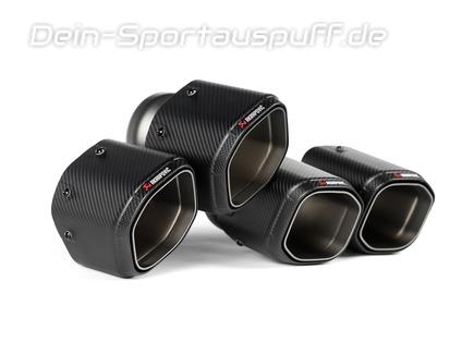 Akrapovic Endrohrsatz BMW M5 G90 G99 je 2x sechseckig abgeschrägt aus Carbon